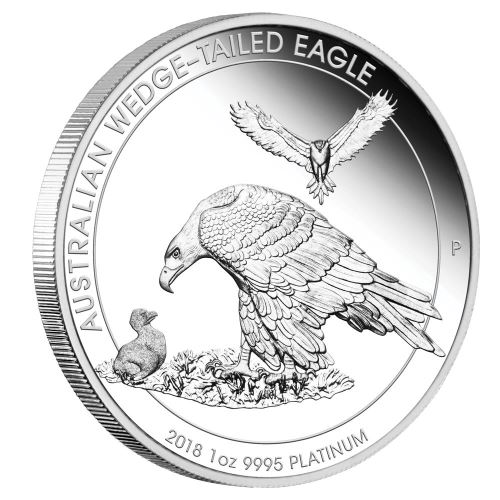 Perth-Mint-New-Release:-Australian-Wedge-Tailed-Eagle-2018-1-Oz-Platinum-Proof-Coin